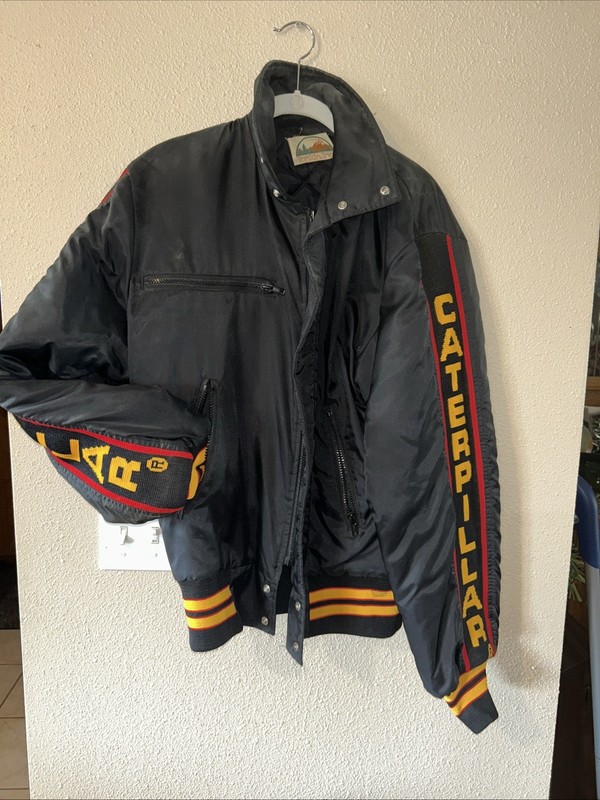 Vintage CAT Caterpillar Dealership Jacket Tonkin Inc 1980’s Racing Size S