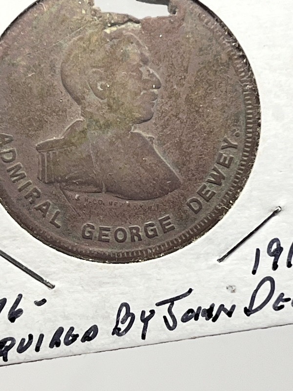 Antique Adv Token Coin SYRACUSE CHILLED PLOW Co. NY-Bought in 1910 By JOHN DEERE gallery