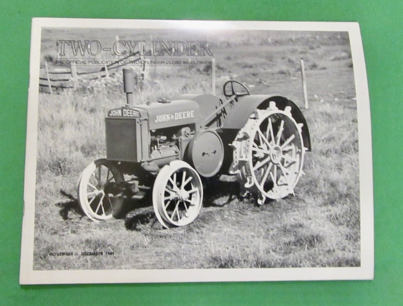John Deere Two-Cylinder Magazine November-December 1989 ( Experimental Model D )