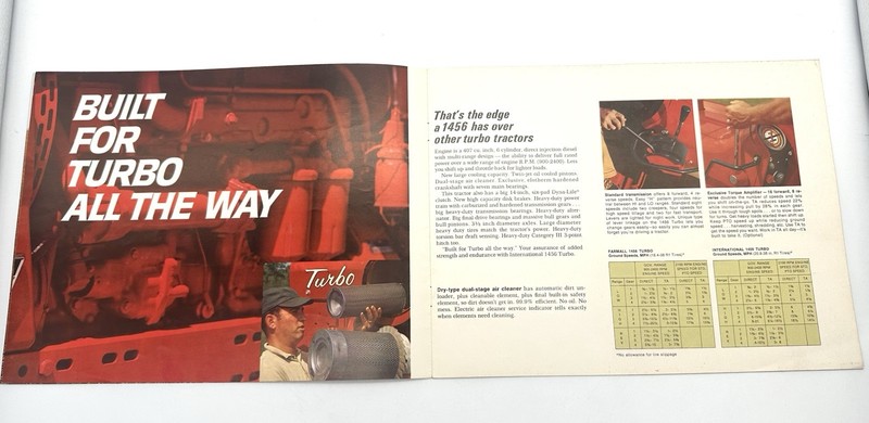 International 1456 Turbo Tractors Brochure Manual Farmall IH gallery