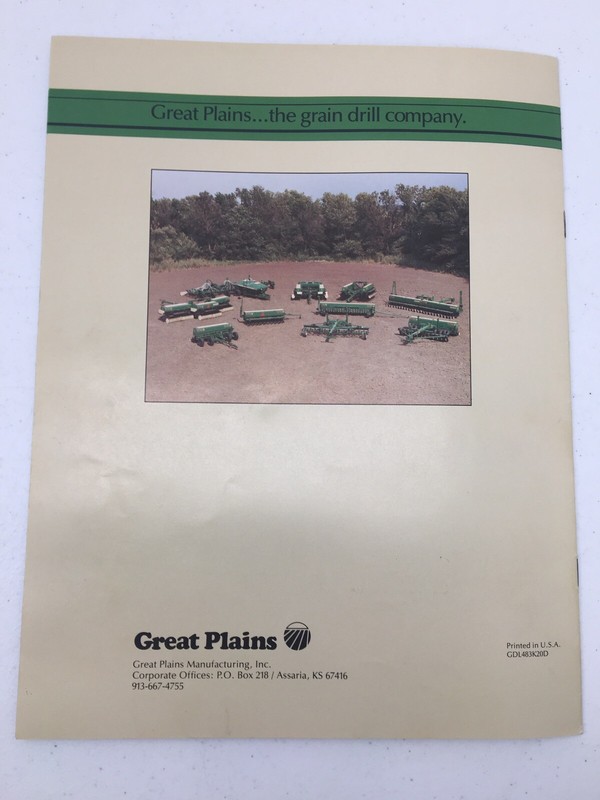 Vintage Great Plains Combination Drill Hitch Catalog No Till Roller Tine Farming gallery