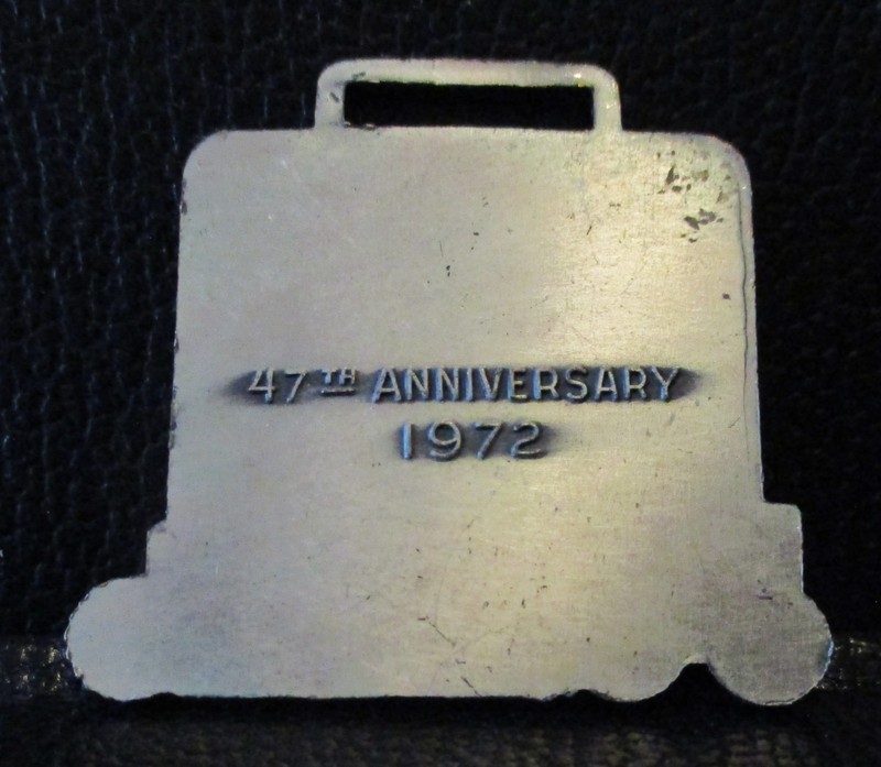 Caterpillar Cat 47th Anniversary 12E Motor Road Grader Watch Fob Advertise 1972 gallery