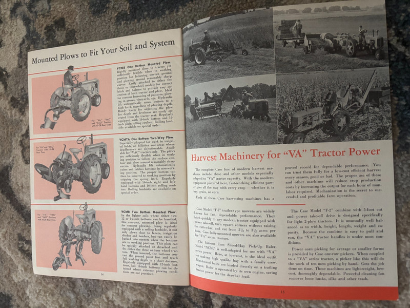 Case VA Tractor For 1948 Brochure AMIL26 gallery