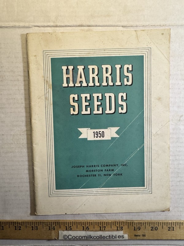 Vintage 1950 Harris Seeds Catalog Joseph Harris Co Moreton Farm Rochester NY