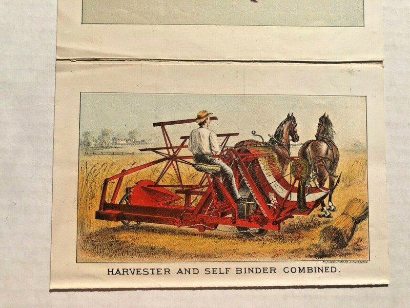 1876 Walter A Wood Harvesting Machines Sales Brochure w/ Color Illustrations gallery