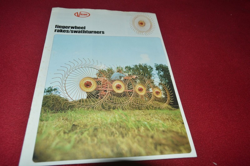 Vicon Fingerwheel Rakes Swathturners Dealers Brochure CDIL