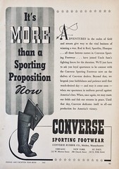 1942 AD.(XG25)~CONVERSE RUBBER CO. MALDEN, MASS. CONVERSE SPORTING FOOTWEAR