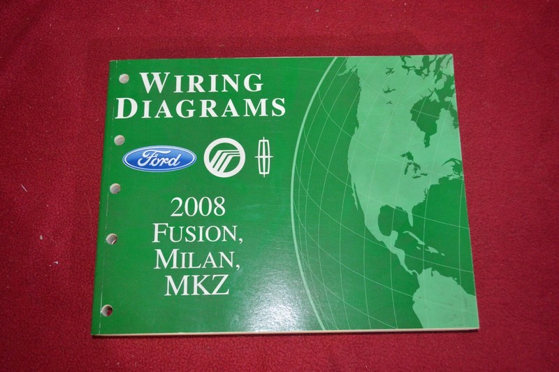 2008 Ford Fusion Mercury Milan Lincoln MKZ Dealer Wiring Diagram Manual WSVA
