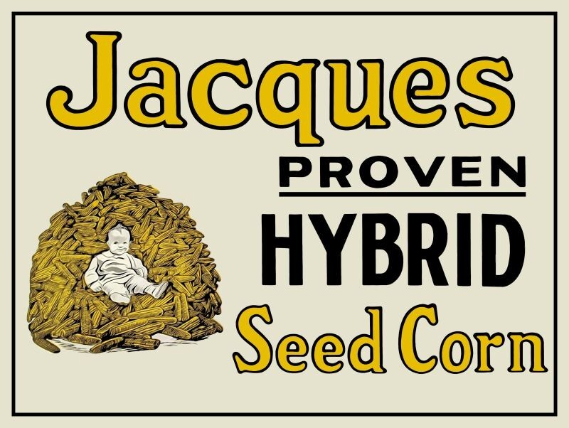 Jacques Proven Hybrid Seed Corn NEW Sign 18 x 24″ USA STEEL