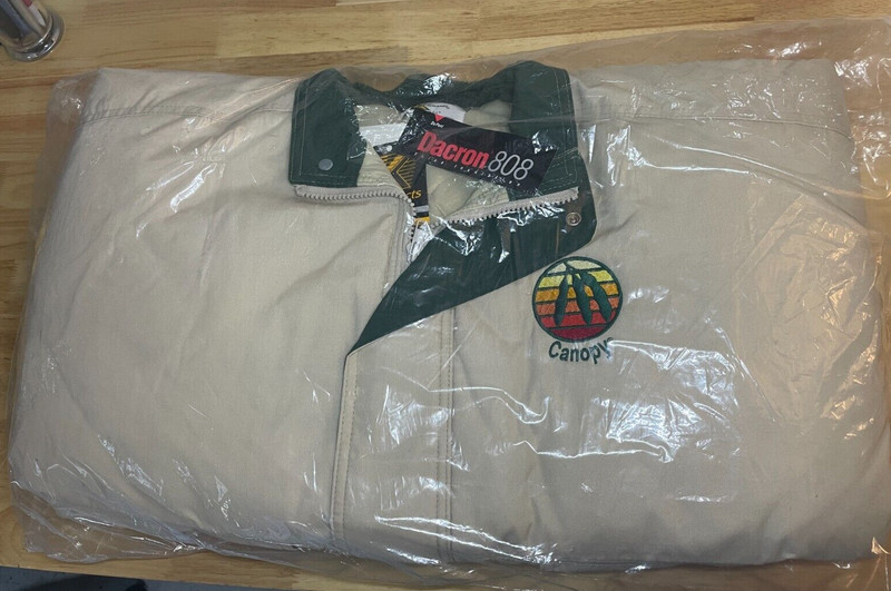 Vintage Canopy Seeds Soy Bean K-Brand K Products Jacket Coat XL New Made in USA