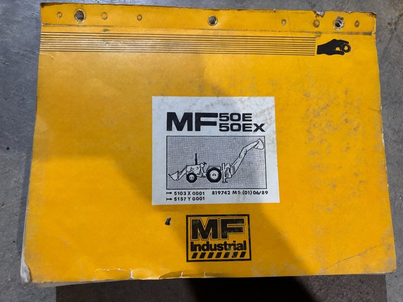 Massey Ferguson 50E 50EX Backhoe Loader Parts Book Manual MWPA26