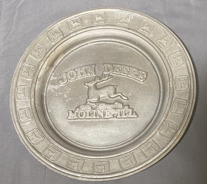 Larry DeMarea Pewter Plate Moline Logo John Deere First Of A Series 74/1000