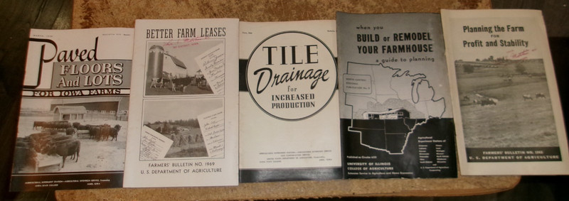 5-lot 1940’s-50’s Iowa State,U of I + USDA assorted bulletins good used