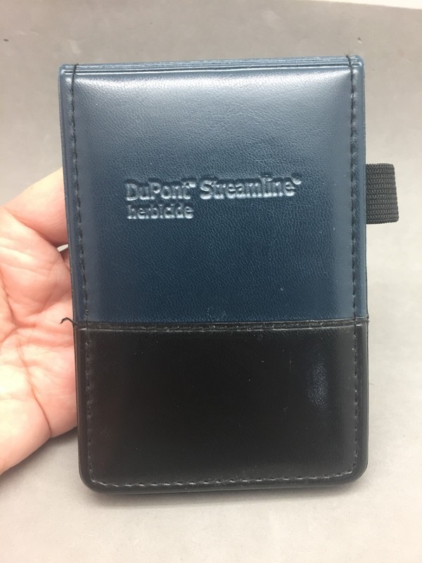 Dupont Streamline Herbicide Advertising Promo Leather Flip Memo Notebook 5″