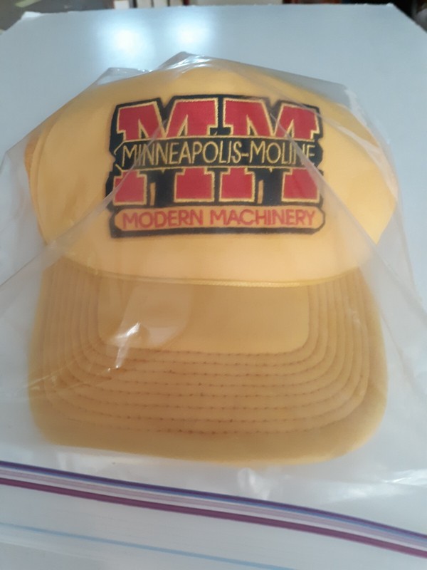 yellow Minneapolis-Moline Modern Machinery baseball cap…NEW