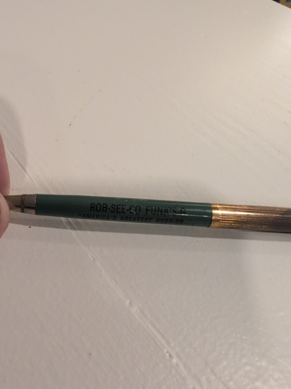 Vtg Rob-See-Co Funk's G Mechanical Pencil Seed Corn gallery