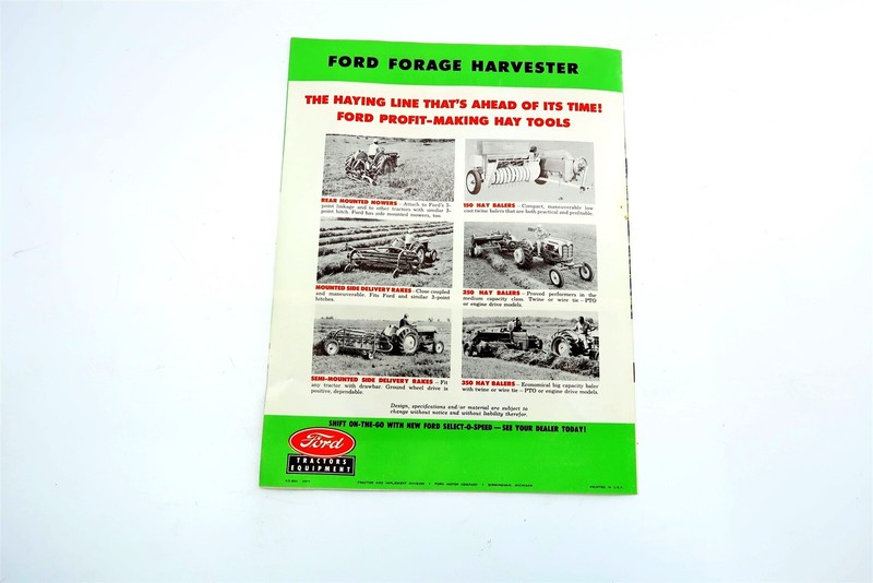 Vintage 1959 Ford Forage Harvester Dealer Brochure gallery