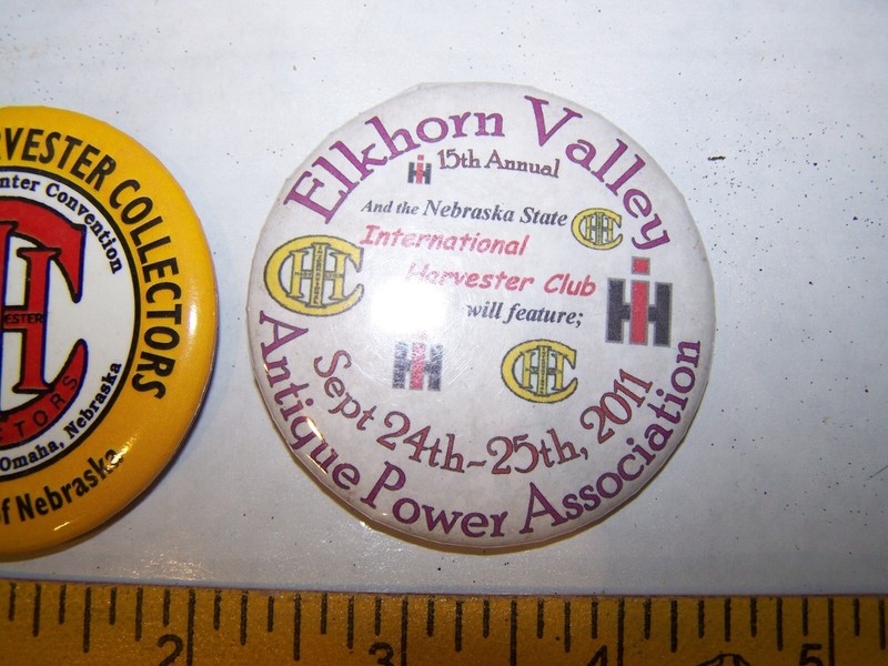 Lot of 2 1998 and 2011 IHC International Harvester Collectors Pin Convention NE gallery