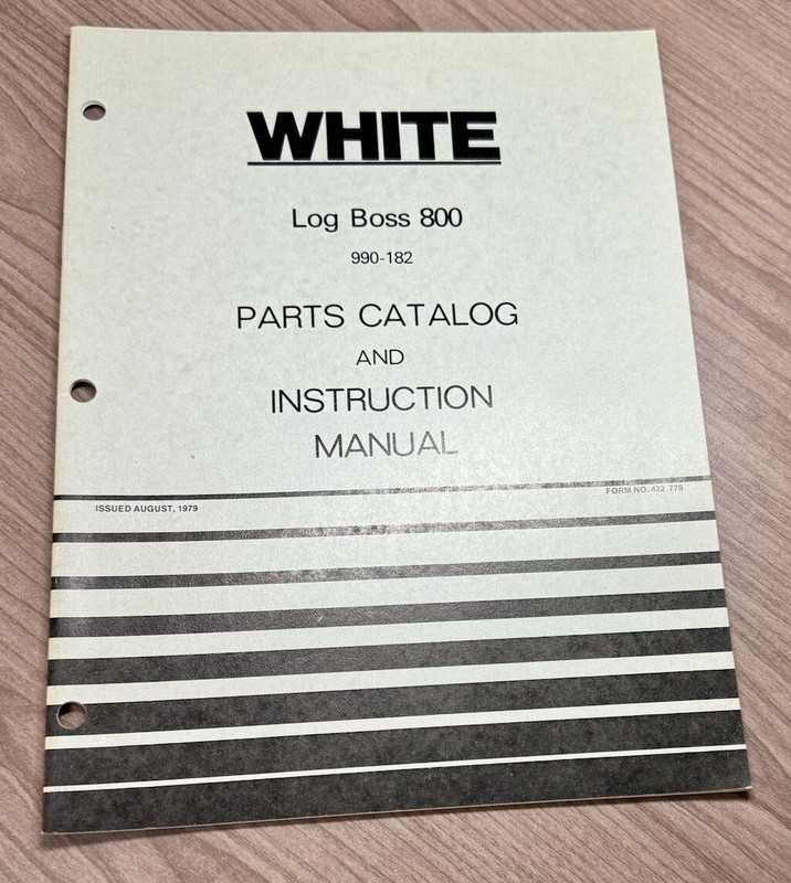 White Outdoor Products Log Boss 800 Parts Catalog & Instruction Manual