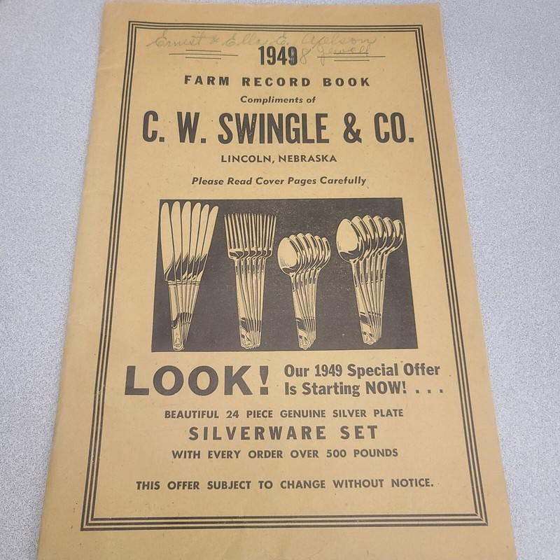 Vtg 1940s Lincoln Nebraska RENDERING CO FARM RECORD BOOKS Advertising Lot 3 gallery