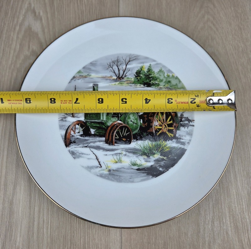 John Deere Employee Credit Union SNOW BOUND & IN THE BEGINNING Plate 1984 IOWA gallery