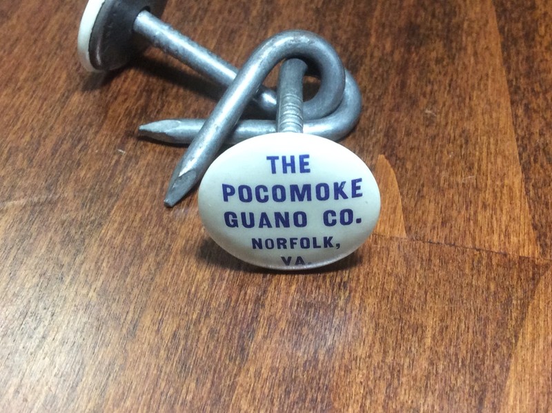 Pocomoke Guano Co. Fertilizer nail puzzle Norfolk, Va.