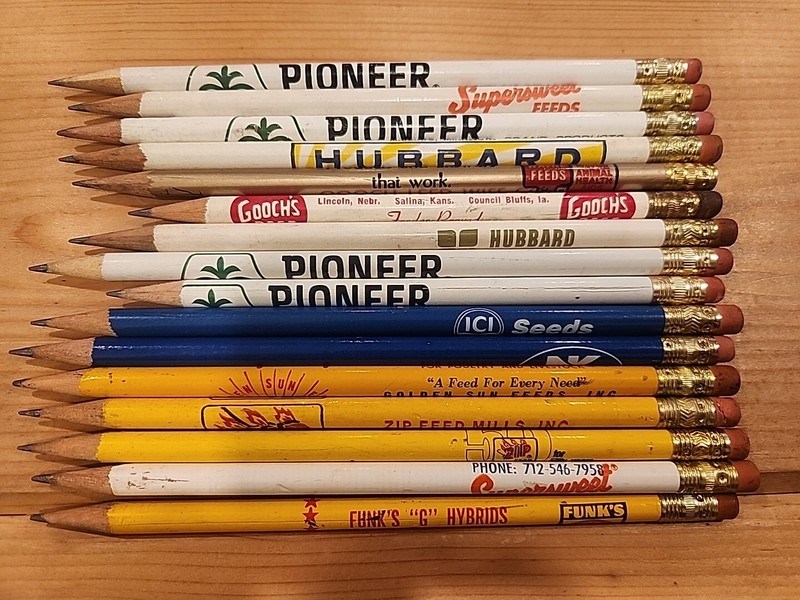 Vtg Feed & Seed Pencil Lot Zip Supersweet Hubbard Golden Sun Wayne Gooch’s Funks