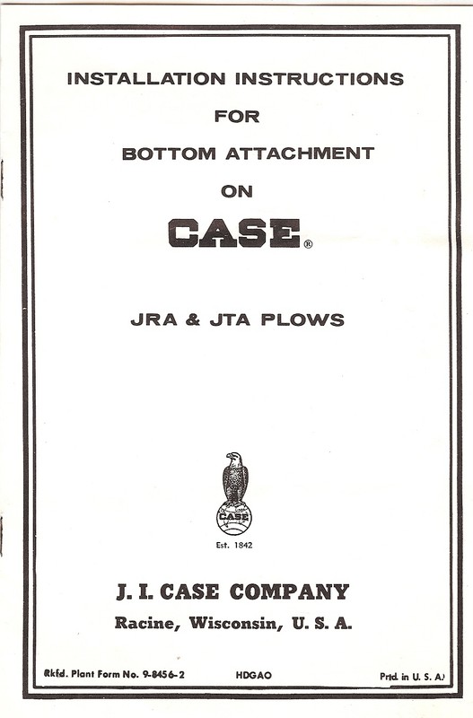 Farm Manual - Case - Set-Up Instructions Harrow Planter Plow - Set of 5 (FM310) gallery