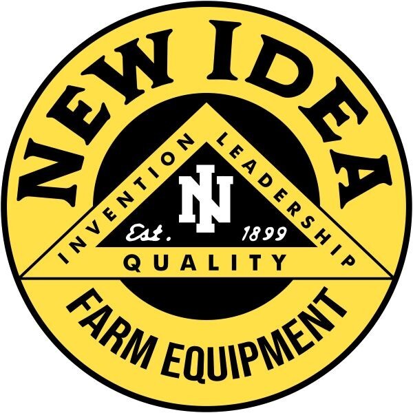 New Idea Farm Equipment Since 1899 NEW Sign: 40″ Dia. Round USA STEEL TWO-SIDED
