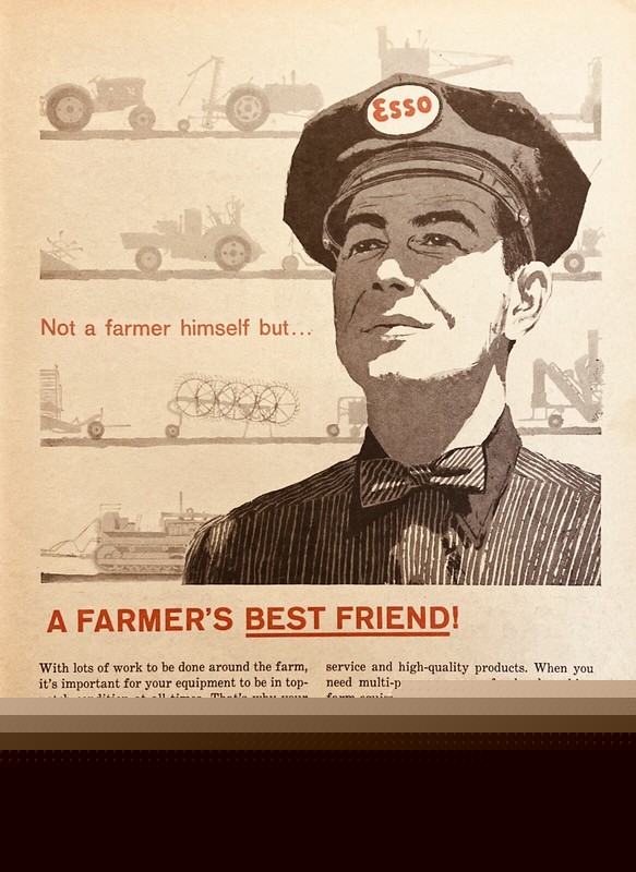 1961 AD.(XH75)~HUMBLE OIL & REFINING CO. ESSO FARM OIL AND GASOLINE