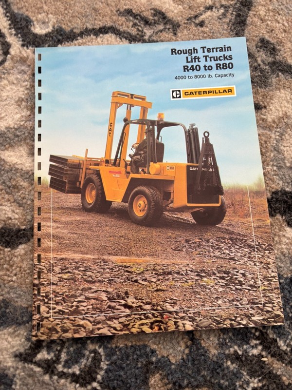 Caterpillar R40 R80 Rough Terrain Lift Trucks Brochure FCCA25