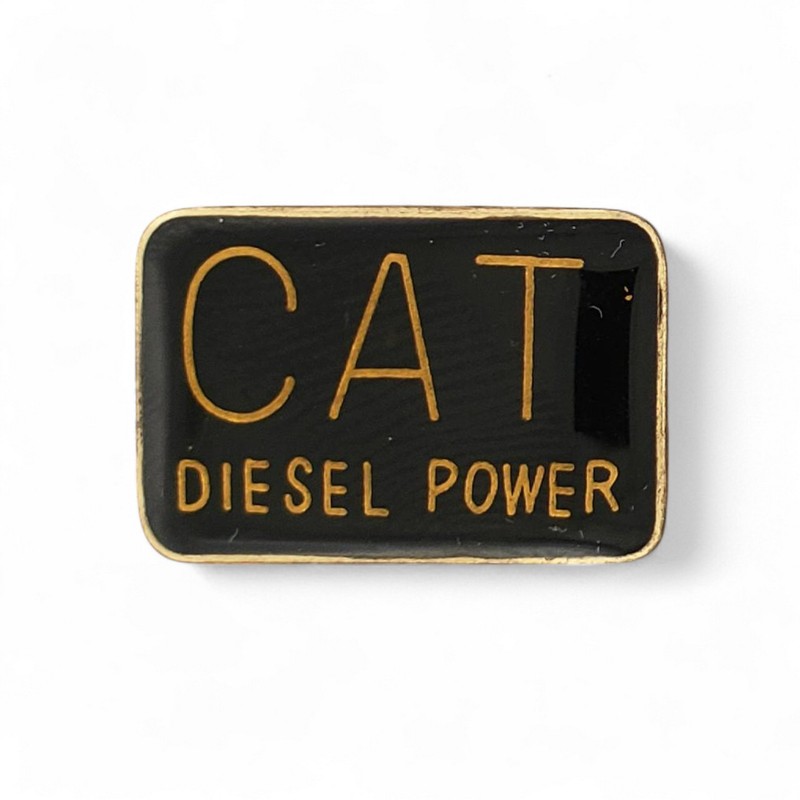 Vtg 90s CAT Diesel Power Lapel Hat Pin Caterpillar Heavy Equipment Construction