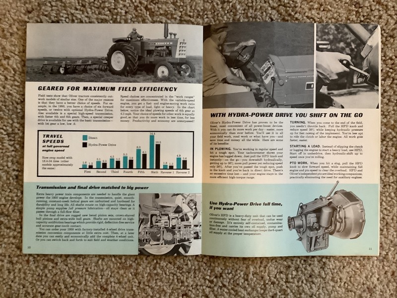 OLIVER NEW 1950 TRACTOR SALES BROCHURE 16 PAGES 1964 gallery