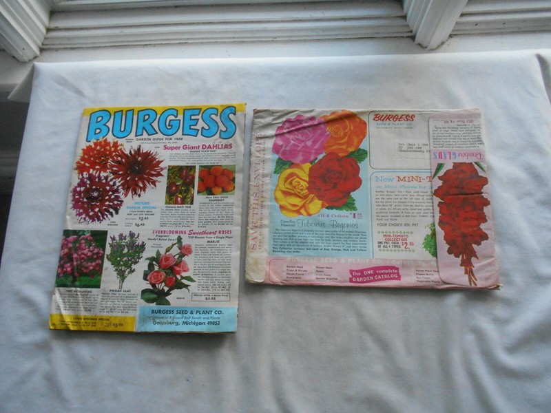 BURGESS GARDEN GUIDE FOR 1969 CATALOG W/ENVELOPE