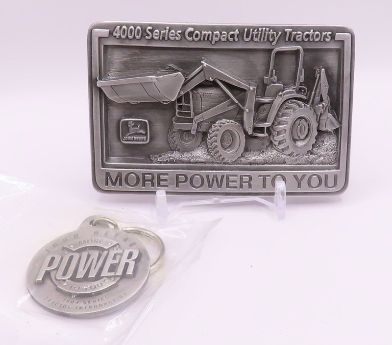 JOHN DEERE 4000 Series Tractors Belt Buckle & Key Fob