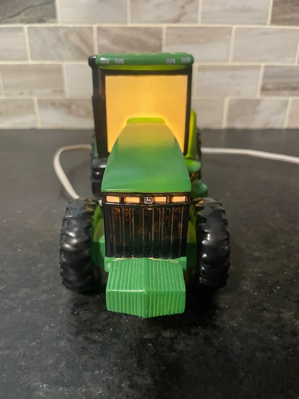 Vintage '98 Enesco JOHN DEERE 8400 Tractor Ceramic Night Light Lamp #538701, VGC gallery