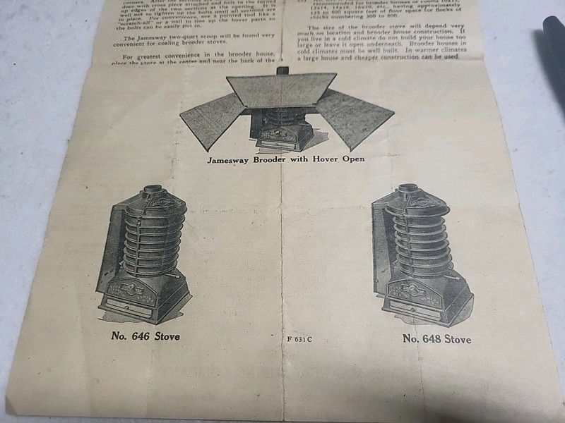 Jamesway Brooder Stoves Vtg Instructions Ft Atkinson Brooder House Sc Poster…