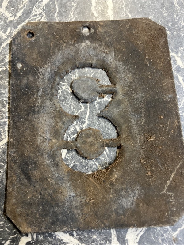 VINTAGE ANTIQUE WOOL BALE STENCIL CHATSWORTH PARK FARM VICTORIA SIGN ART 8 EIGHT gallery