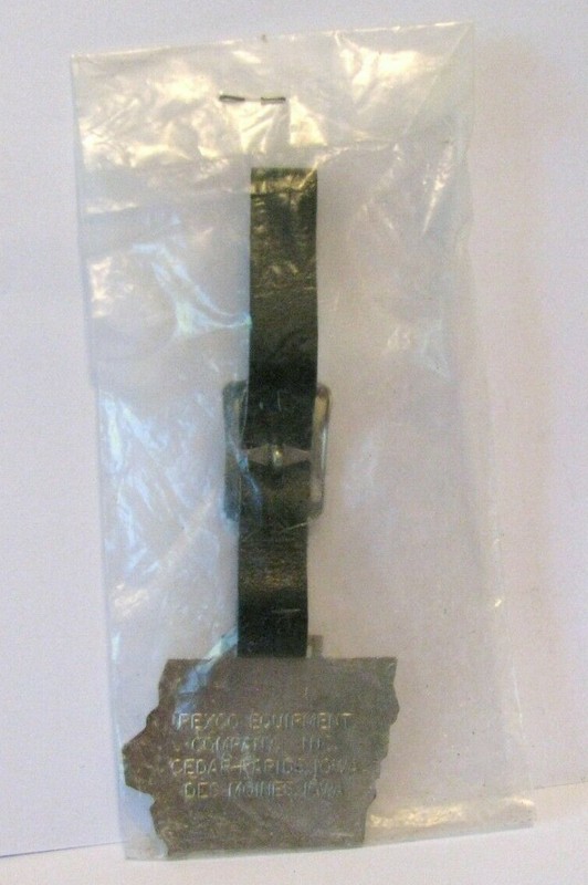 *Rexco Equipment Iowa LINK BELT Crawler Crane Construction Pocket Watch Fob NEW gallery