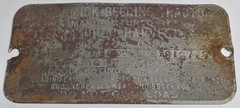 Vintage International Harvester IH McCormick Deering Tractor Emblem Tag Badge