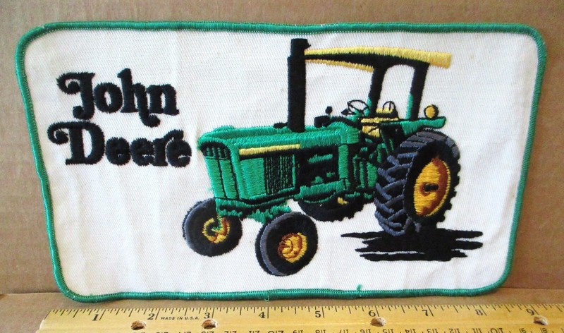 John Deere Utility Tractor Embroidered Patch Jacket Uniform Coat jd BIG! 8.75″w