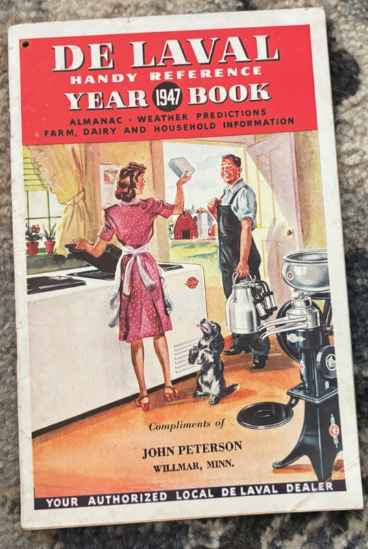 Delaval Dairy Equipment Handy Reference Year Book For 1947 Brochure FCCA25