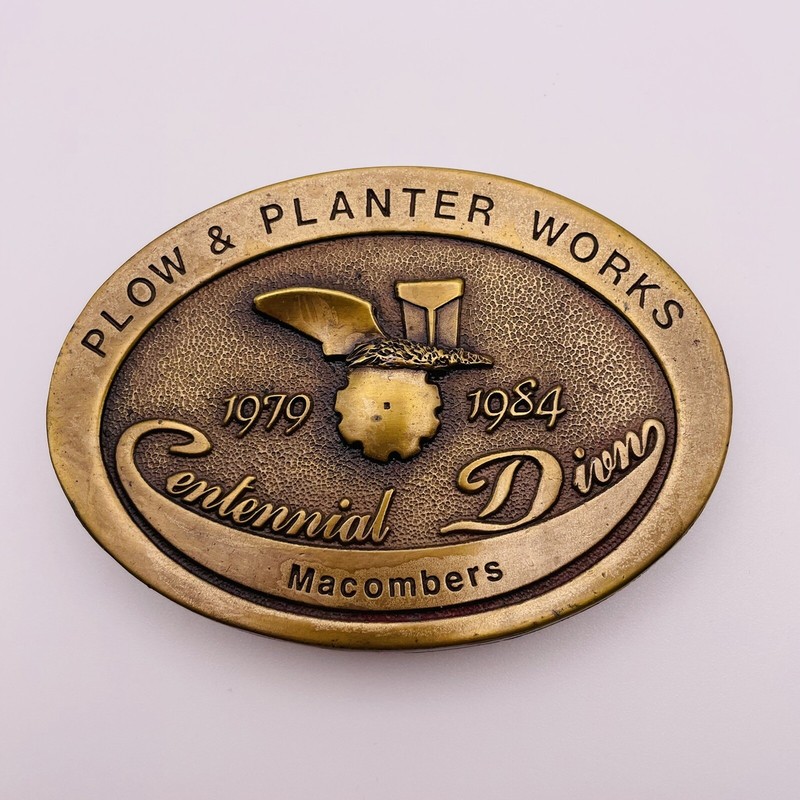 Centennial & McComber John Deere Plow & Planter Works Buckle Machining 1984 VTG