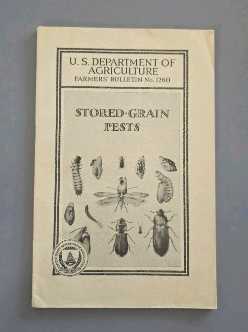 1931 Stored Grain Pests, Weevils-Borers-Moths-Beetles, U.S. Ag Farmers Bulletin