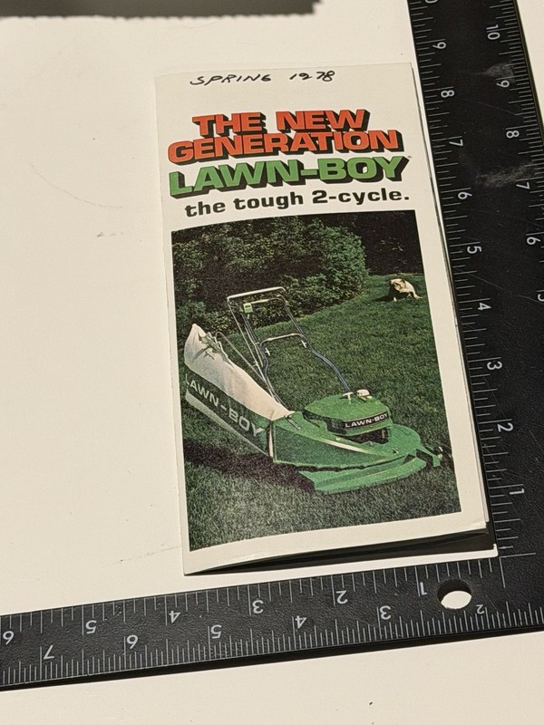 1978 Lawn Boy Brochure