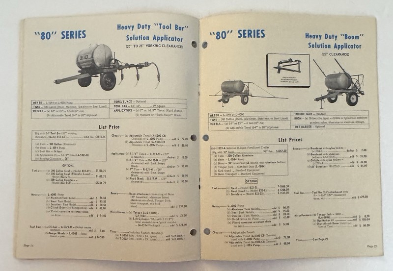 Vintage 1971 BLUE John Blue Company Machine Catalog 1970 1971 Prices Farming gallery