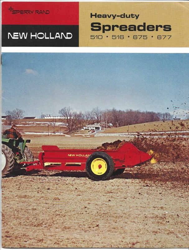 Sperry New Holland 510 516 675 677 Heavy-Duty Spreaders Brochure 31051042-5-69