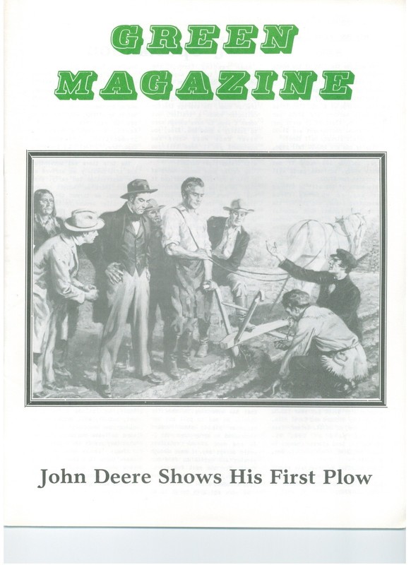 Development of John Deere 4wd tractors 8020 WA-14, September 1986 GREEN Magazine