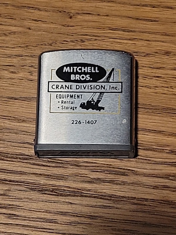 Zippo Tape Measure – Mitchell Bros. Crane Division, Inc. – 6 Foot Tape VG Cond
