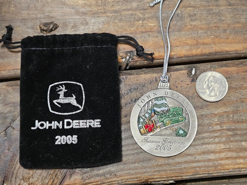 #10 in Series - 2005 John Deere Pewter Christmas Ornament - Lindeman Crawler USA gallery